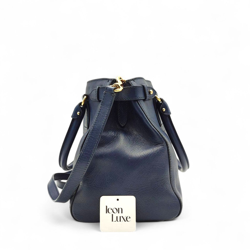 Ferragamo Saffiano Leather In Black Medium Handbag